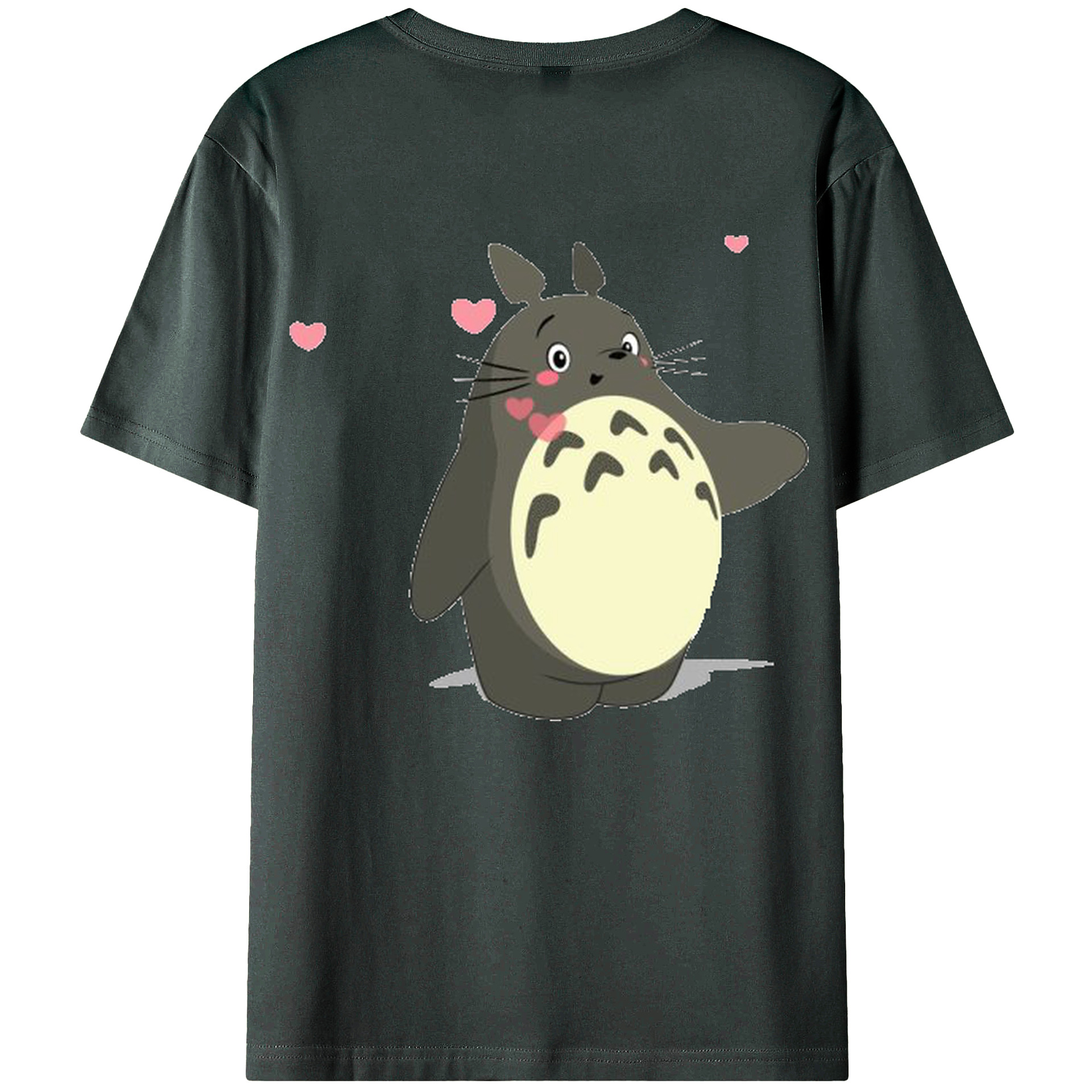 （画像用） となりのトトロ 草壁メイ 草壁サツキ My Neighbor Totoro Satsuki Kusakabe Mei Kusakabe 綿100％ メンズ半袖Tシャツ（バックプリント） 通気性